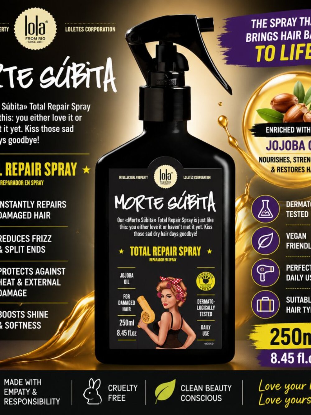 Lola Morte Súbita Total Repair Spray 8.45 oz